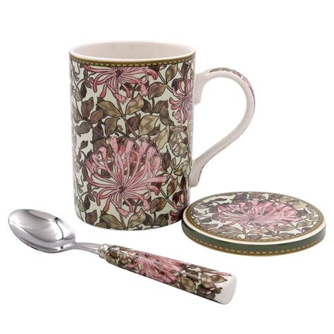 William Morris Honeysuckle Mugg Coaster Sked Desina