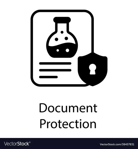 Document Protection Royalty Free Vector Image Vectorstock