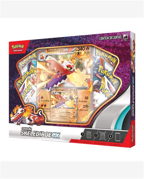 Riachuelo Cartas Pokémon Box Lendas de Paldea Skeledirge Copag