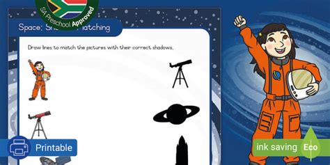 Space Shadow Matching Activity Lehrer Gemacht Twinkl