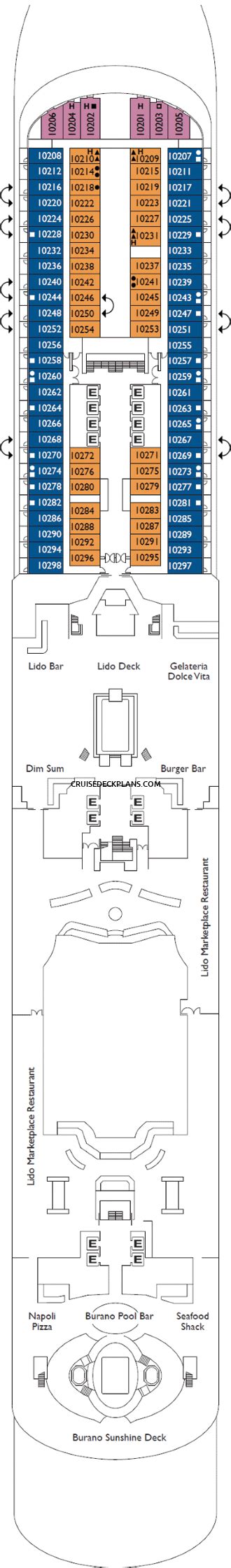 Costa Venezia Deck Plans, Layouts, Pictures, Videos