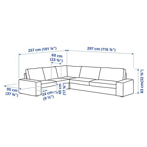 Kivik Corner Sofa 5 Seater Tresund Light Beige Ikea