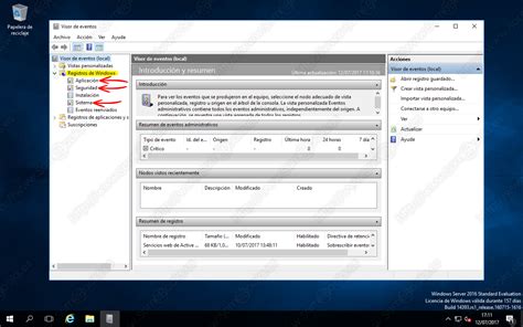 Cómo usar el Visor de eventos de Windows Server 2016 SomeBooks es