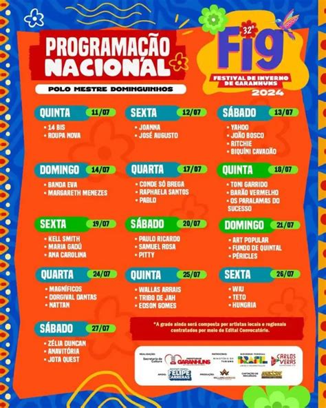 Reveladas As Atra Es Do Fig Confira O Line Up Antecipado Sert O Fm