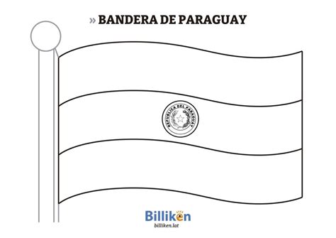 Bandera De Paraguay Para Colorear E Imprimir Billiken