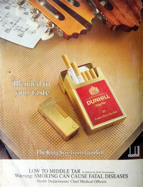 Dunhill Cigarettes - Graces Guide