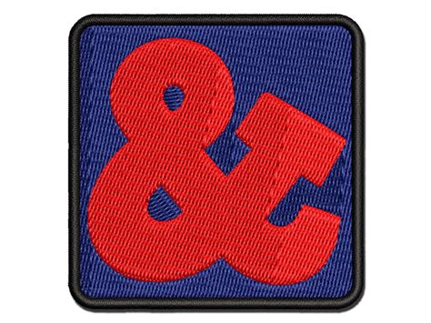 Ampersand Symbol And Multi Color Embroidered Iron On Or Hook And Loop Patch Applique Michaels