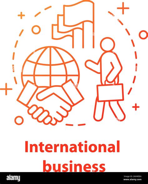 International Business Concept Icon Diplomacy Idea Thin Line