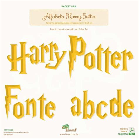 Letras De Harry Potter Para Imprimir