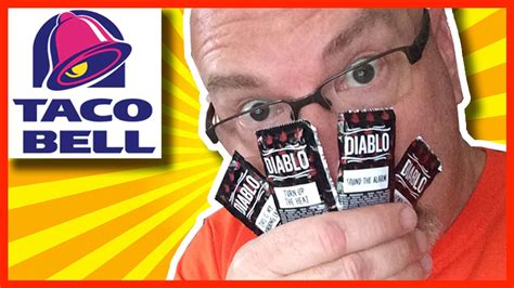 Taco Bell Diablo Sauce Challenge 12 Packages Youtube