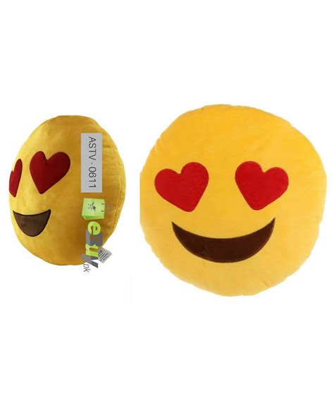 Buy Heart Eyes Love Emoji Cushions (Pack of 2) Online Pakistan Ebuy.pk