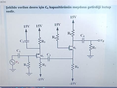 Solved Ekilde Verilen Devre I In C Kapasit R N N Meydana Chegg