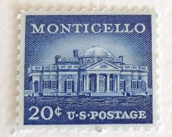 20 Cent Monticello Stamp Etsy