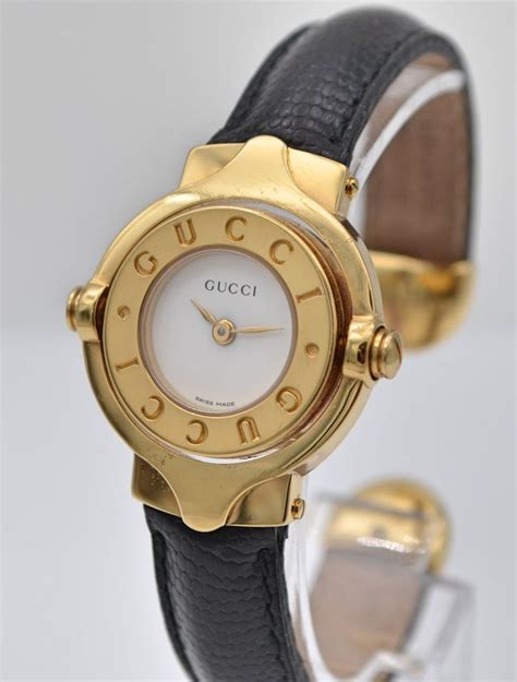 Preowned Authentic Gucci Gold Plated Swivel Twirl Cuff Etsy Women Wrist Watch Sterling