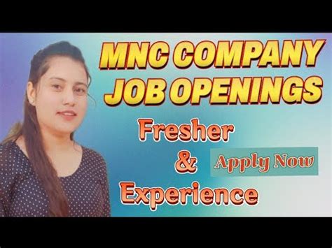 Mnc Company Job Vacancy Freshers Job Openings Mechanical Jobs