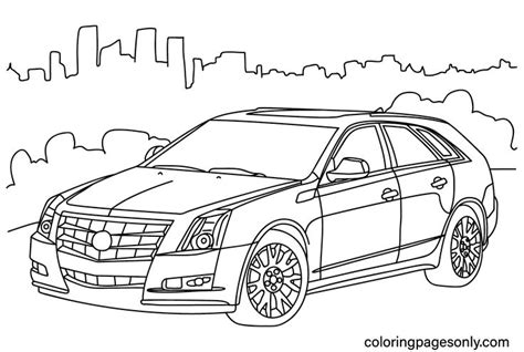 Cadillac Coloring Pages - Coloring Pages For Kids And Adults