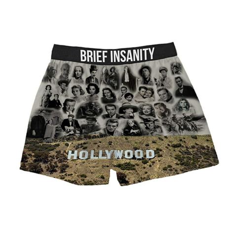 Brief Insanity Mens Boxer Shorts Underwear Hollywood Legends Print