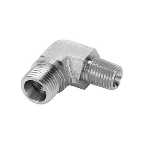 3039 Adaptador Corpo Cotovelo 90 Graus Macho NPT DIN DKO L Plasnox