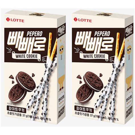 Korea Lotte Pepero White Cookie 2 X 37g Lazada Ph