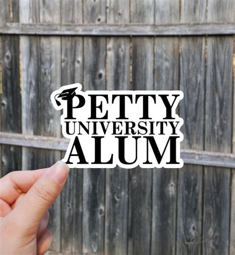 Petty University Alum Sticker Etsy