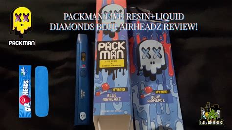 Packman Live Resin Liquid Diamonds Blue Airheadz Review Youtube