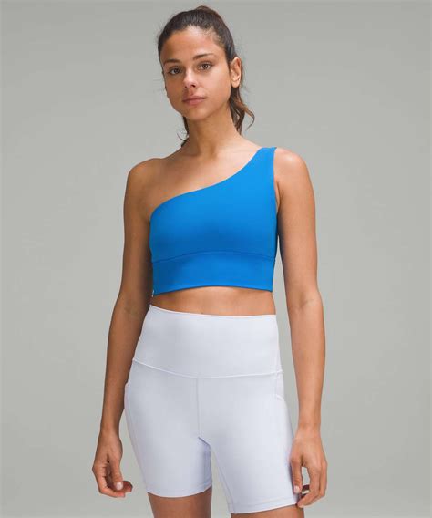 Lululemon Align Asymmetrical Bra Light Support A B Cup Poolside