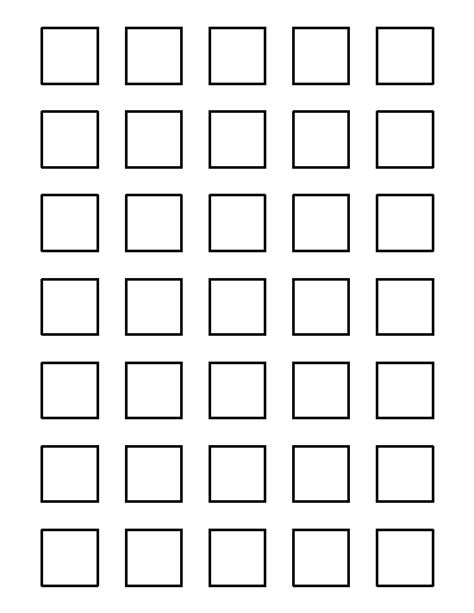 Grid Inch Squares