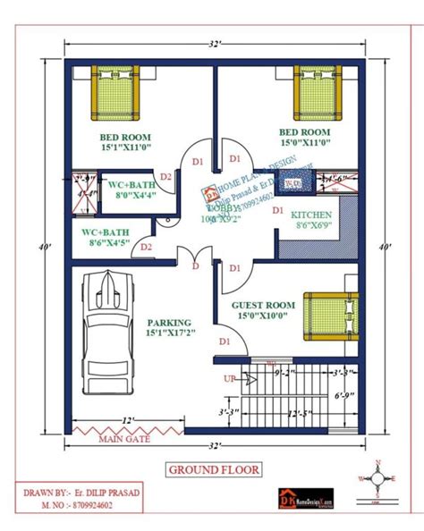 32X40 Affordable House Design DK Home DesignX