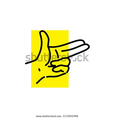 Gun Pistol Bangbang Hand Signal Tattoo Stock Vector Royalty Free