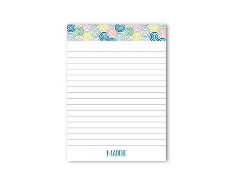 Personalized Notepad Cute Notepad Lined Notepad Etsy Uk