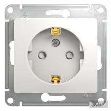 Розетка белая 1-я с/з шуко шторки GSL000145 от Мегаполис купить в ...