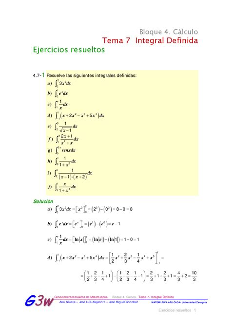 Ejercicios De Repaso De Integrales Resueltos Integral Velocidad Hot Sex Picture