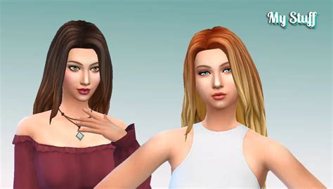 Sims 4 Ombre Hair Maxis Match