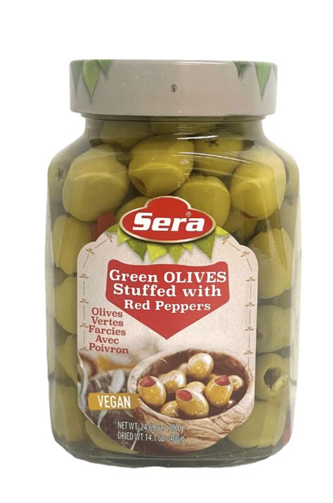 Sera Green Olives Stuffed With Red Peppers House Of Spices