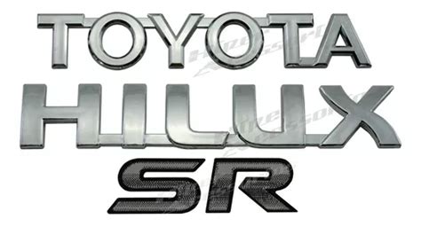 Emblemas Toyota Hilux E Adesivo Sr Da Hilux Sr Srv Sw Frete Gr Tis