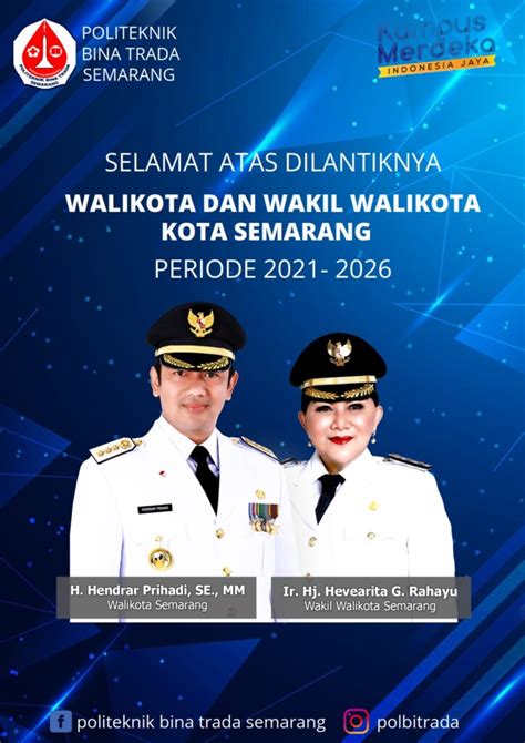 Selamat Atas Pelantikan Walikota Dan Wakil Walikota Politeknik Bina