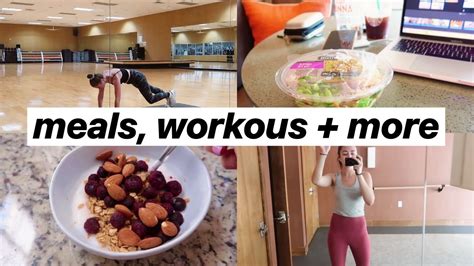 Fitness Vlog Healthy Meal Ideas Workouts College Health Tips Youtube