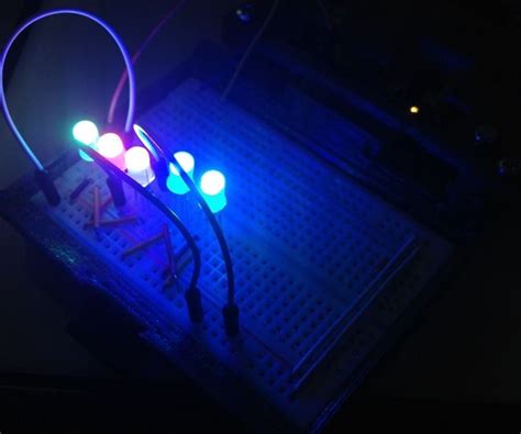 Multicolor Knight Rider With Rgb Pl9823 Led Arduino Uno 4 Steps