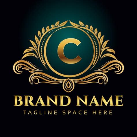 Premium Vector | Letter c luxury monogram logo design template