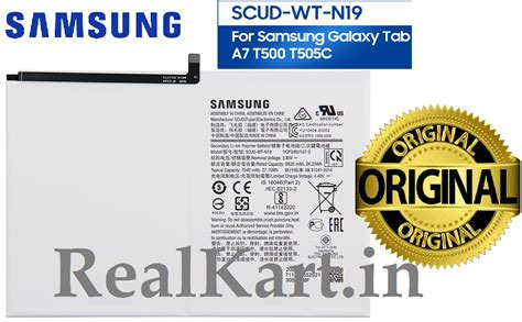 Original Samsung SCUD-WT-N19 Battery For Samsung Galaxy Tab A7 10.4 SM ...
