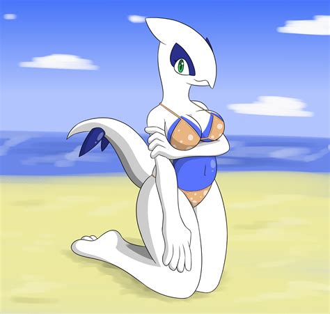 Lugia Onna Beach By Silvrsterlng On Itaku