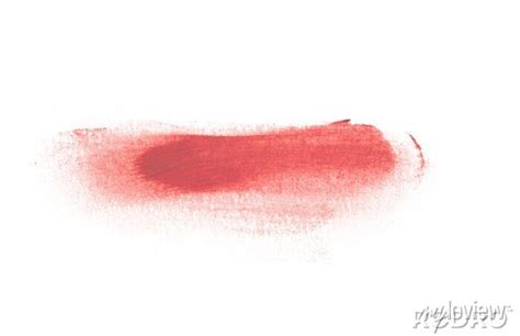 Lipstick Smear Smudge Swatch Isolated On White Background Image