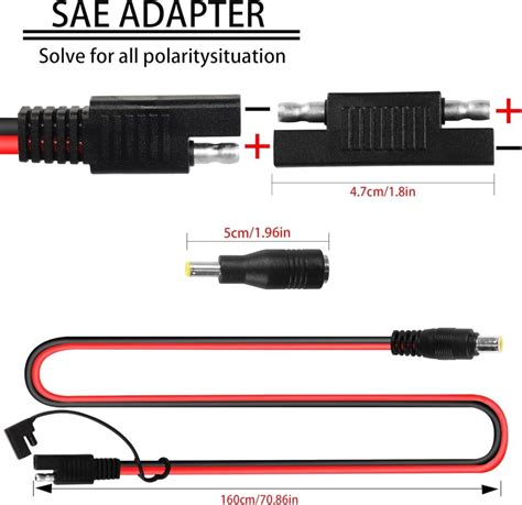 Gelrhonr 14awg Dc8mm Male To Sae Plug Adapter Cable Review Solar Generators