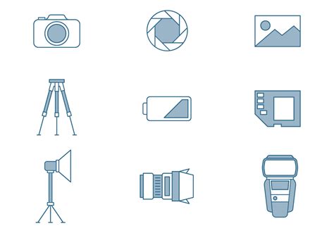 Photography Icons 151658 Vector Art at Vecteezy