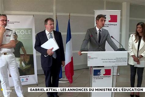 REPLAY Les Annonces De Gabriel Attal Le Ministre De L Education En