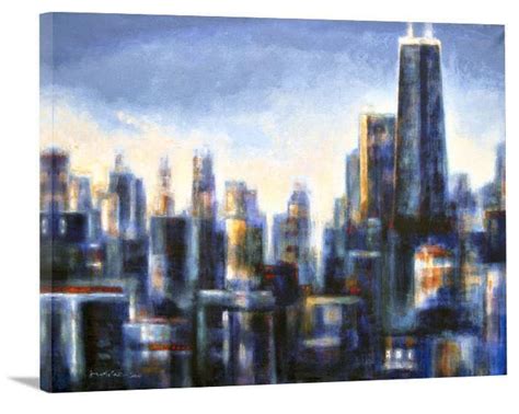 Chicago Skyline Canvas Prints - Art From a Chicago Online Art Gallery ...