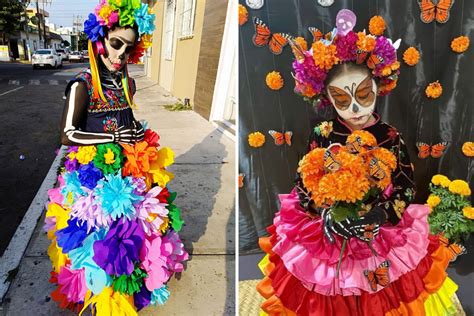 Cómo hacer un disfraz de catrina con material reciclado Descúbrelo aquí