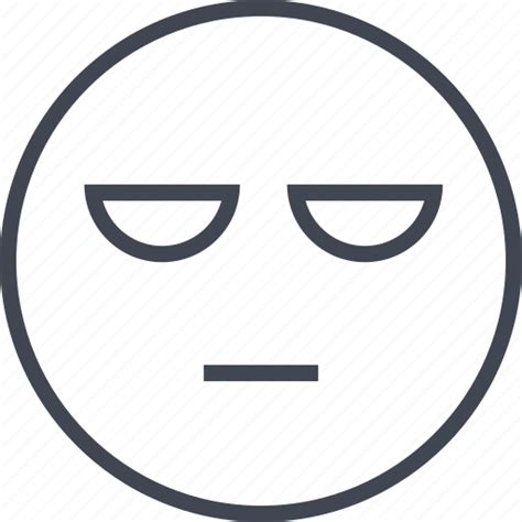 Bored Boring Emoji Face Icon