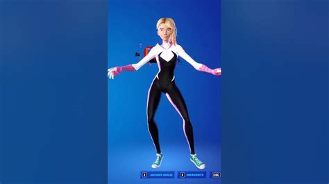 Get Funky Spider Gwen Skin Showcase Fortnite Dances And Emotes Fortnite Chapter 3 Season 4