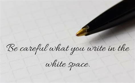 Be Careful What You Write In The White Space Dr Gerry Lewis